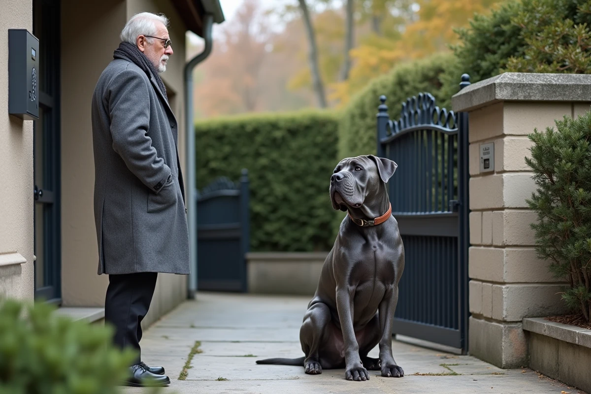 Chien Cane Corso bleu &agrave; l