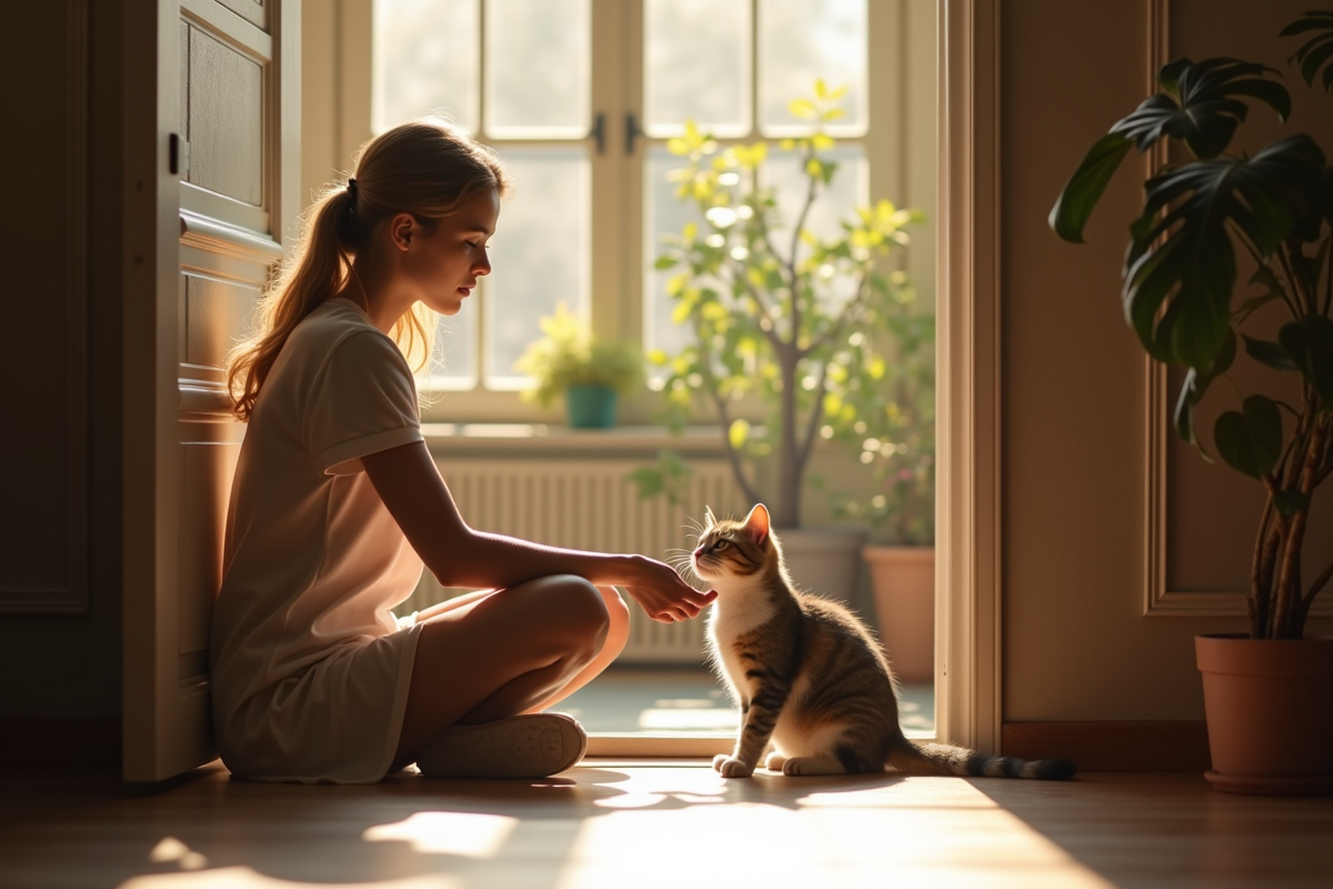 chat craintif