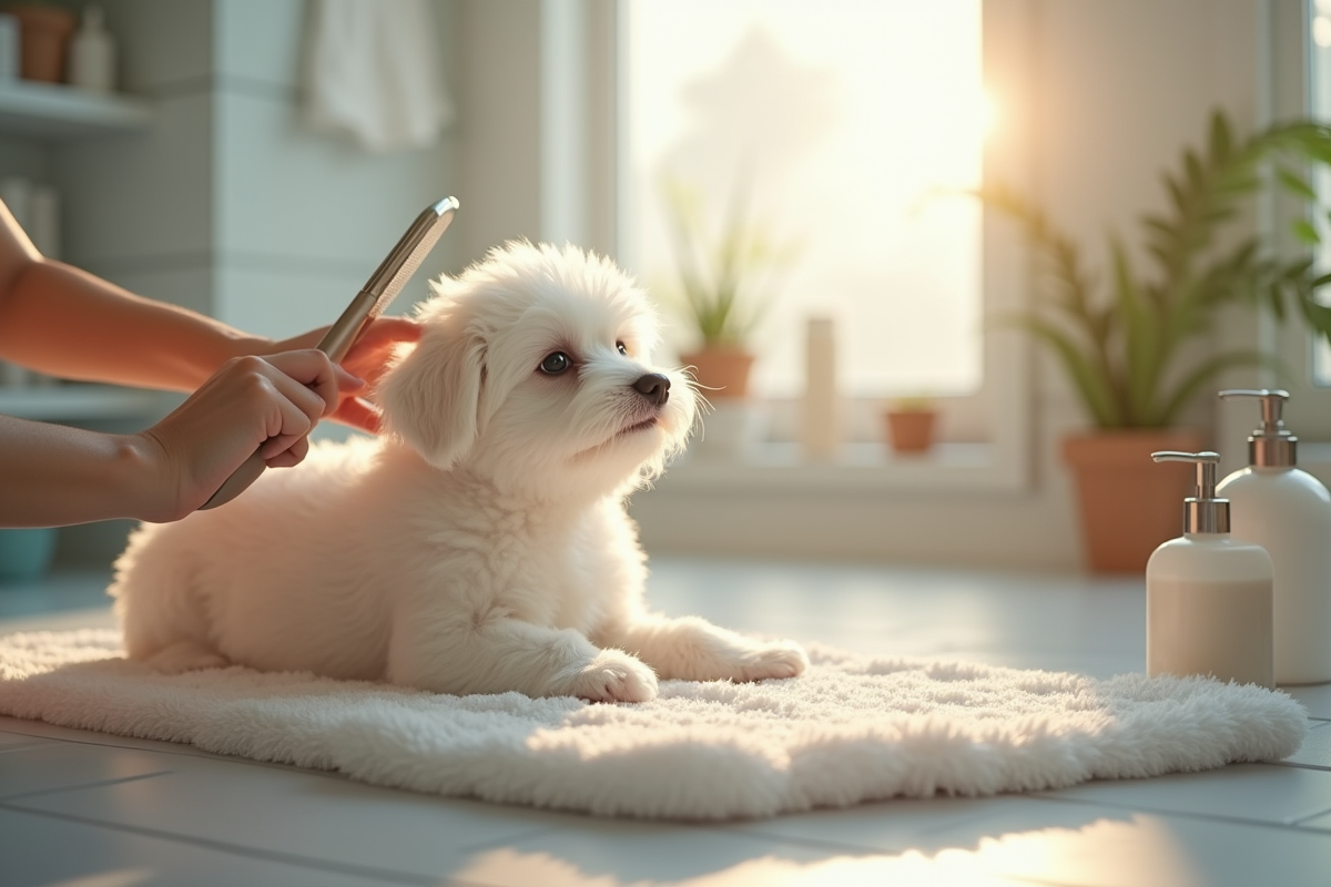 chien lavage
