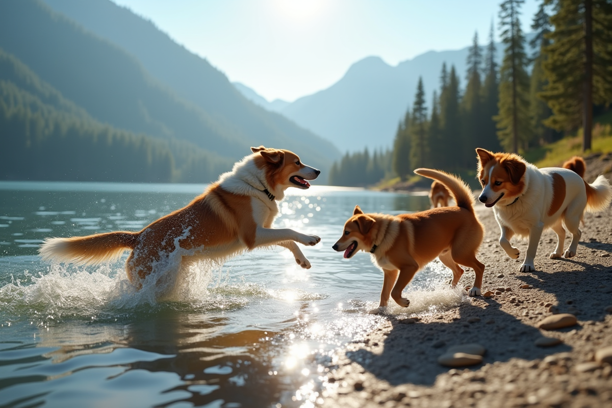 chien eau